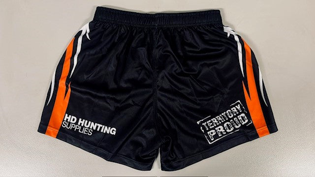 HD HUNTING FOOTY SHORTS - ORANGE
